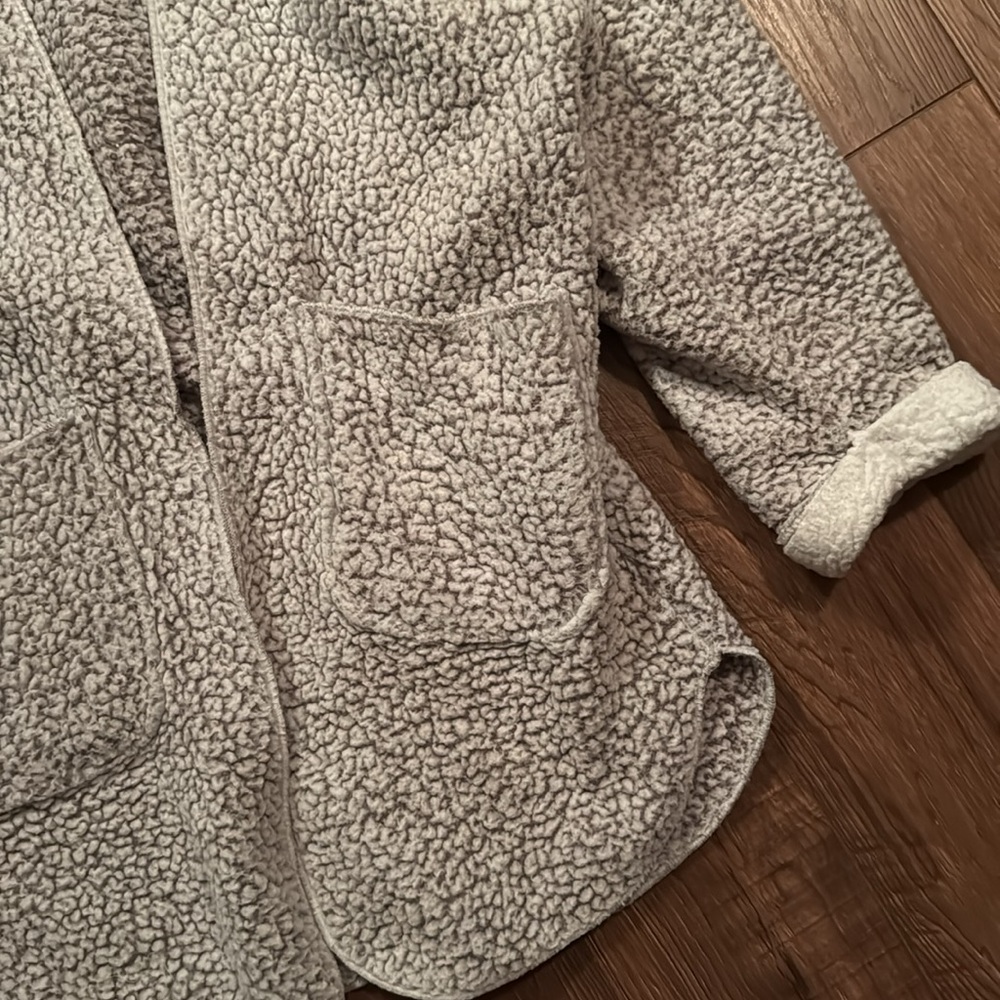 Peaches & Dreams Sherpa Cardigan Robe - Picture 3 of 5